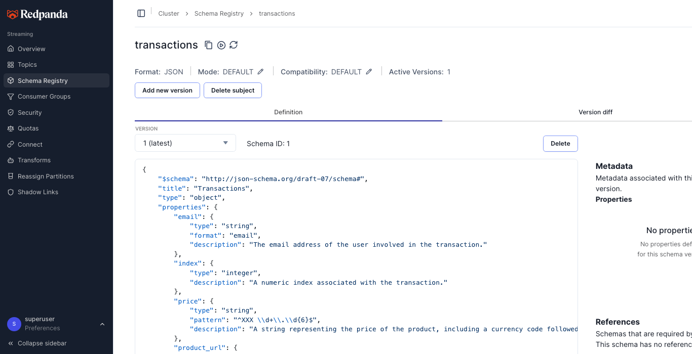 schema reg